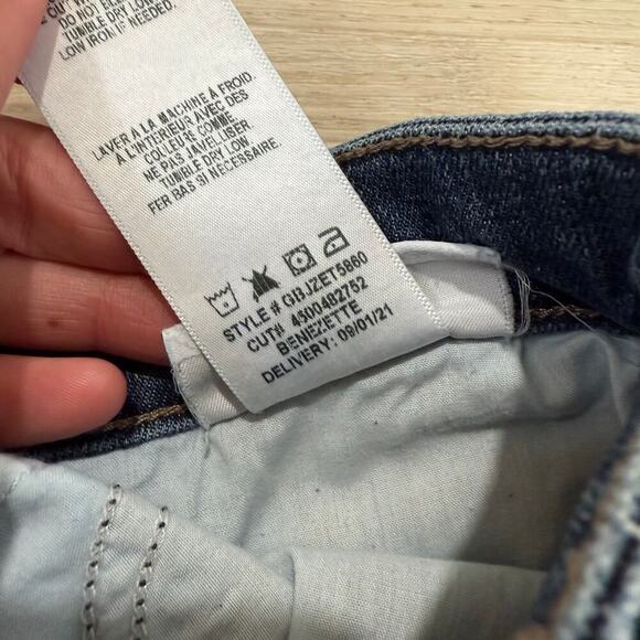 Joe's Jeans The Niki Boyfriend Mid Rise Jeans Distressed Blue Benezette Wash 25 - Picture 9 of 9